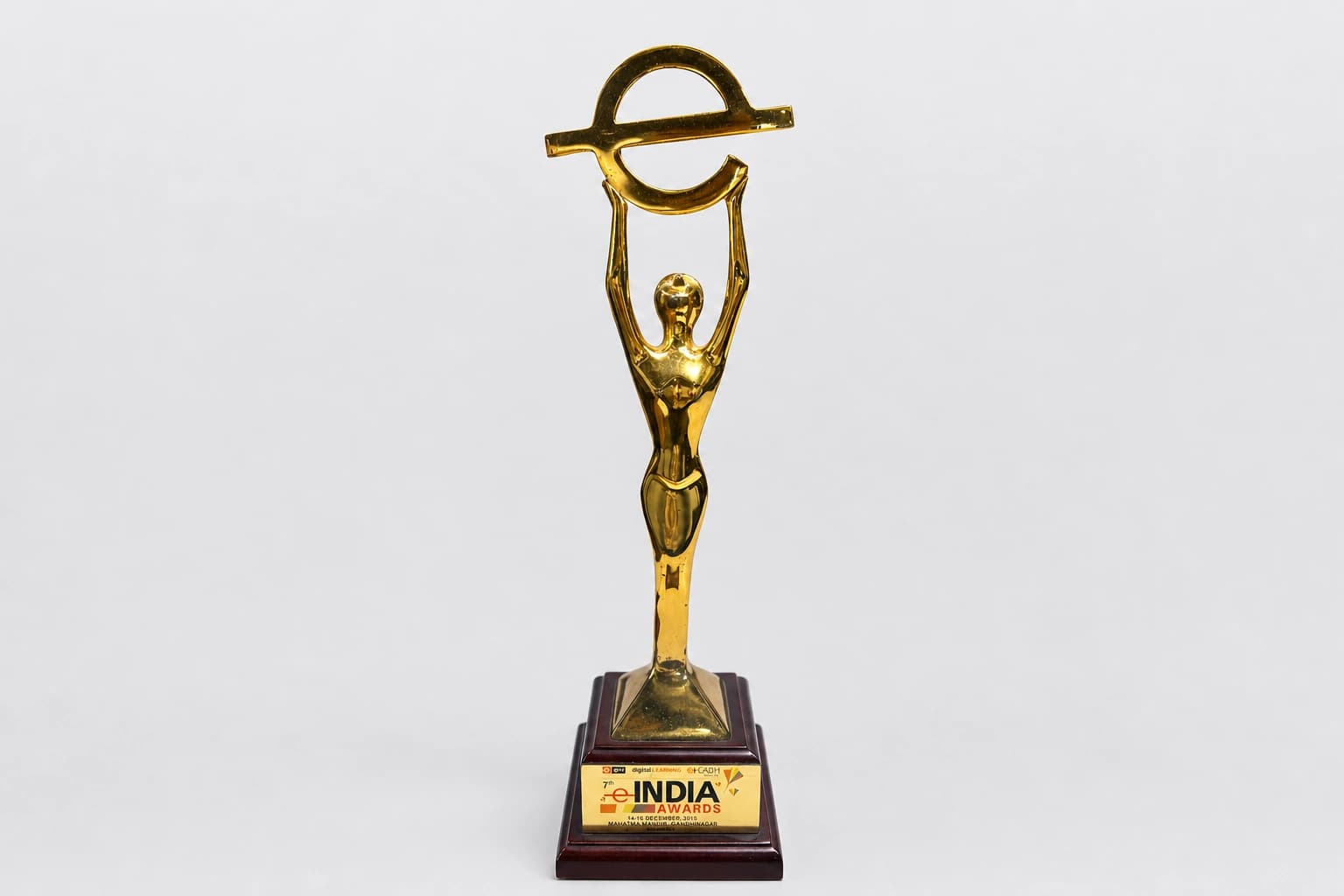 Gold 7th e-India Awards trophy dated 14-16 December 2011
