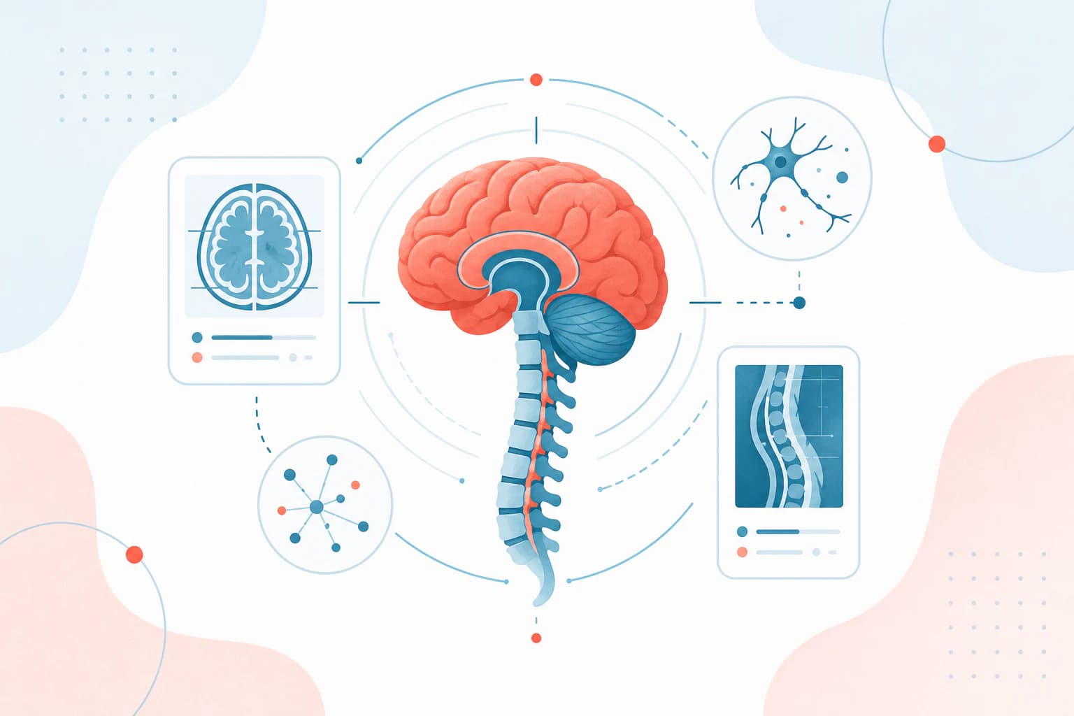 Brain and spinal column