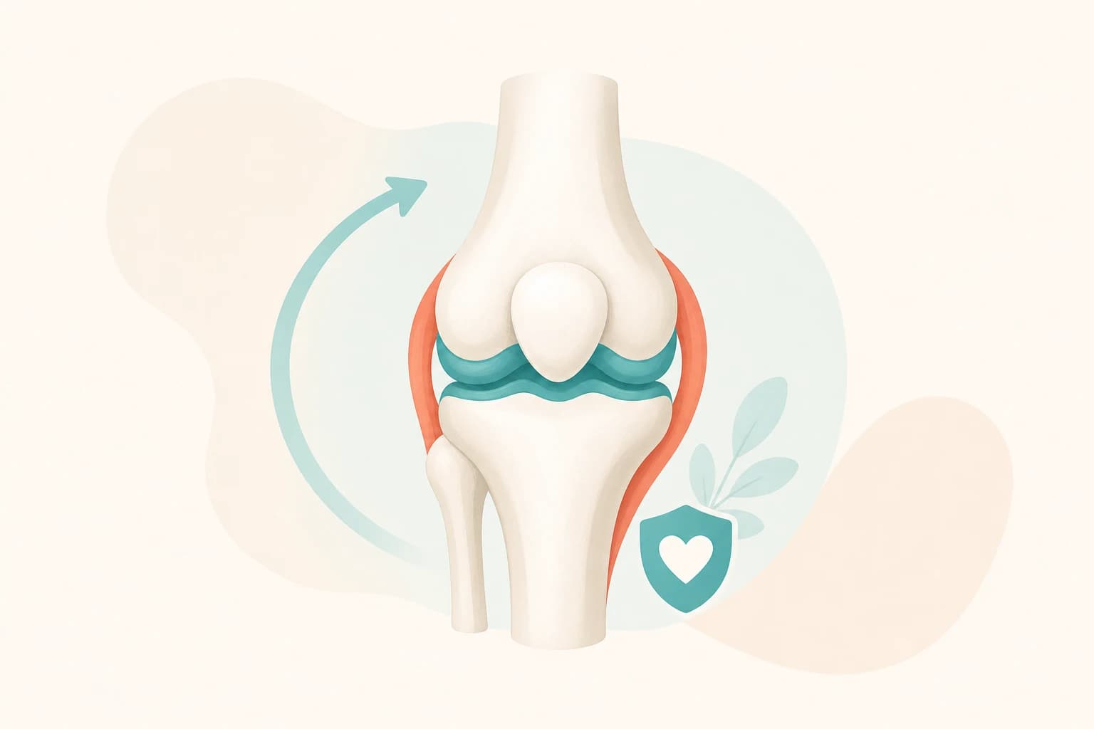 Knee joint with orthopedic support