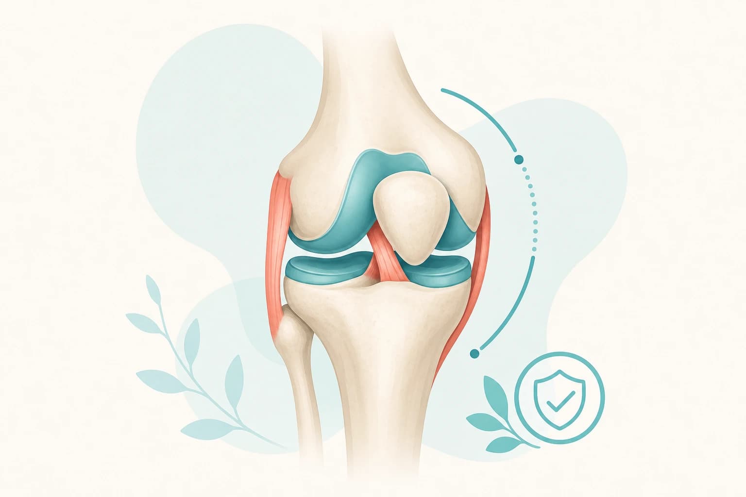 Illustration of knee and joint treatment